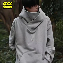 Winter Hip Hop Hoodie Men Women Solid Color Turtleneck Sweatshirt 2022 Hot Fashion Streetwear Fleece Pullover Hoodies Clothing