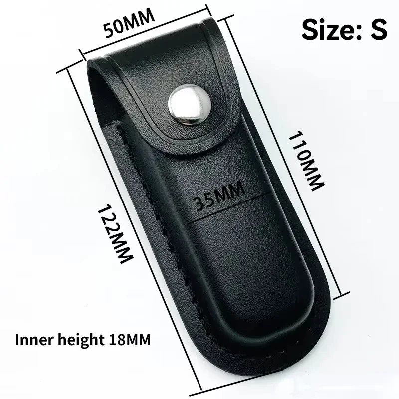 1PC Fold Knife Cover Tool Flashlight Belt Loop Case Holder Leather or Cloth Sheath Pocket Hunt Camp Outdoor Hiking Equipment
