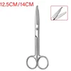 1pc 12.5/14cm Stitch Scissor Remove Suture Scissors Medical Trimming Crescent Notch Scissors Stainless Steel Surgery Wire Cutter 1