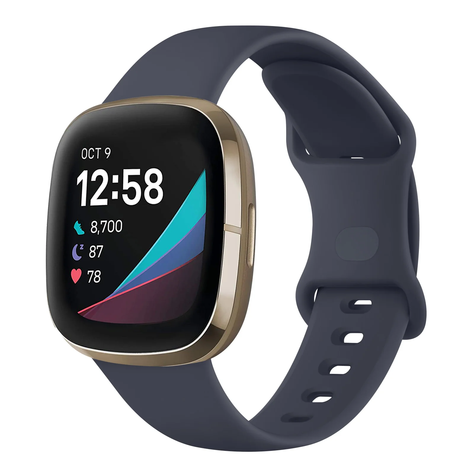 Silicone Smartwatch Strap - Adjustable Wristband Bracelet
