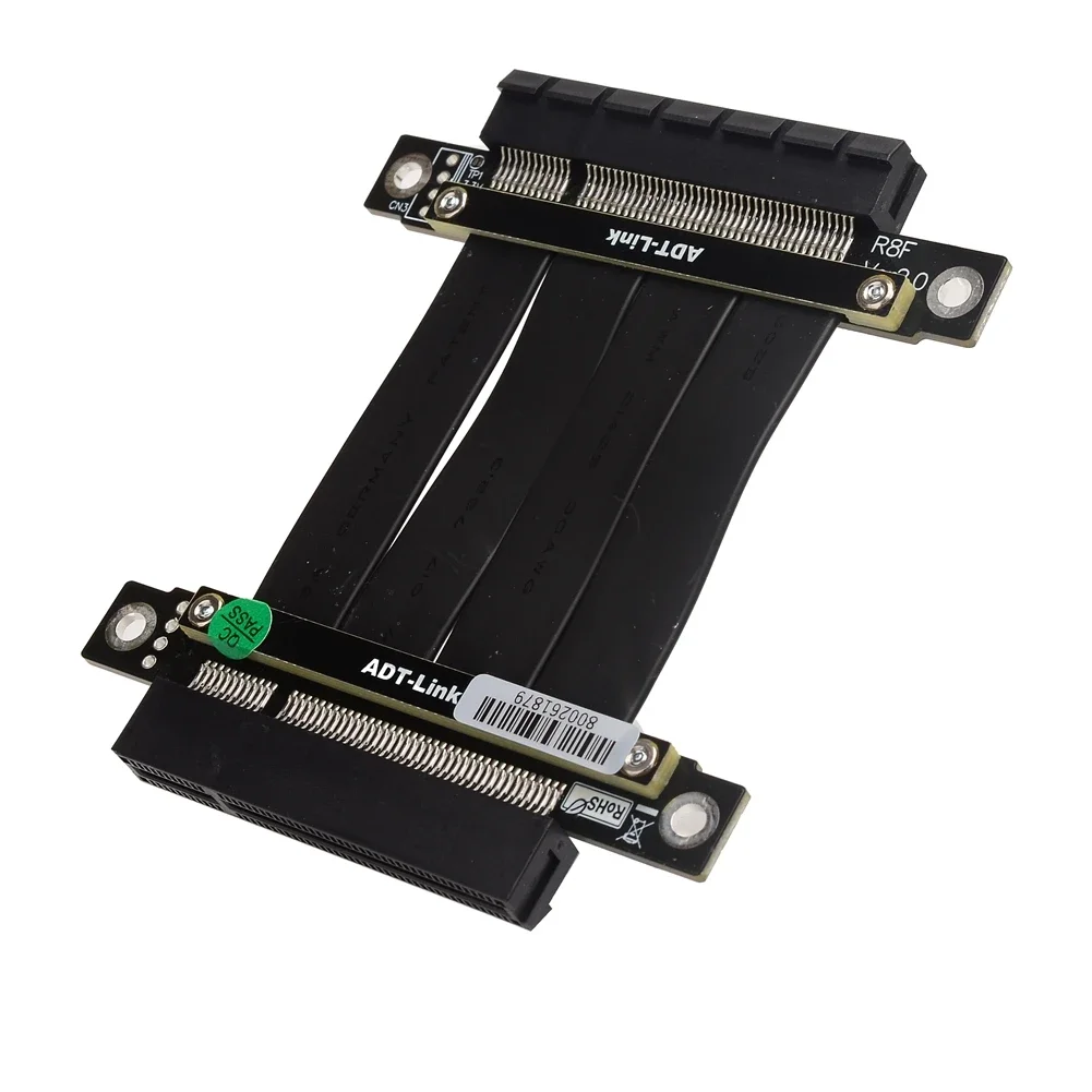 Conectores Fêmea para Fêmea Cabo de Extensão Direto de Sinal Server Gpu Pci-e 8x Extender Adt R88ff Pcie 3.0x8 Riser - Imagem 3