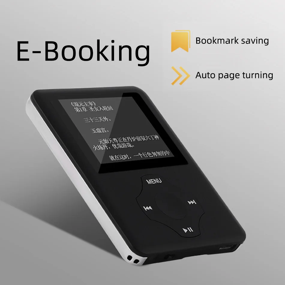1.8" 4th LCD video music game MP4 player E-book FM radio voice recorder with micro SD card slot kids children study gift mp4 player music player mini media player