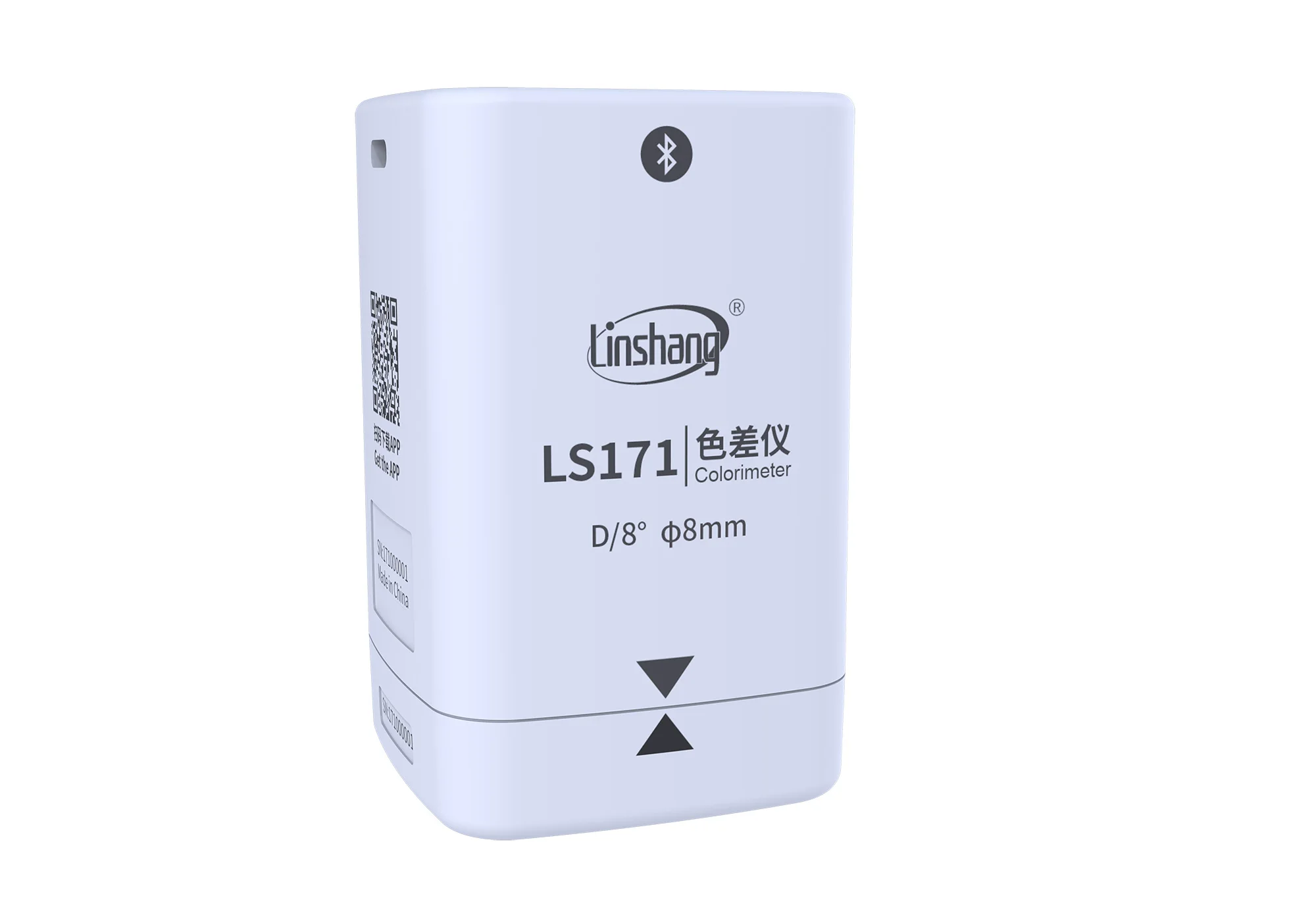LS171 휴대폰 앱 휴대용 비색계 컬러 분석기, 스크린 디지털 정밀 LAB 컬러 계량기 테스터, 8mm 색조 계량기