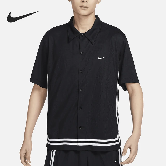 Nike officiel authentique 2024 été nouveau col pour hommes T-Shirt de basket-ball à manches courtes FN2876-100 1