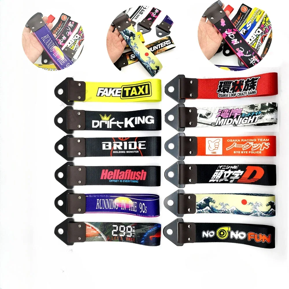 

Jdm Racing Tow Rope Universal RaceTowing Straps Nylon Car Trailer Ropes Hook Car Decoration Accessories for Mazdaspeed Initial D