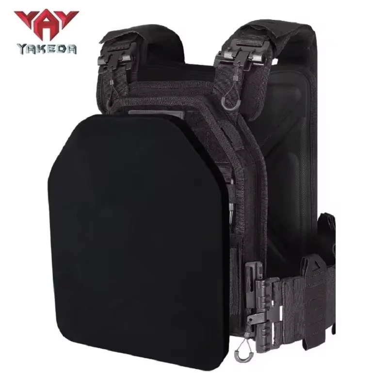 YAKEDA Airsoft 전술 조끼 EVA 플레이트 바디 캐리어 조끼 조끼 용 SAPI 충격 플레이트 야외 사냥 페인트 볼 게임 보호