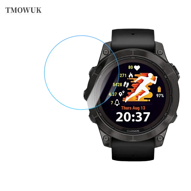 Garmin Fenix Pro Series Screen Protector - Soft TPU Hydrogel Film, HD Clear, Anti-Scratch Watch Shield