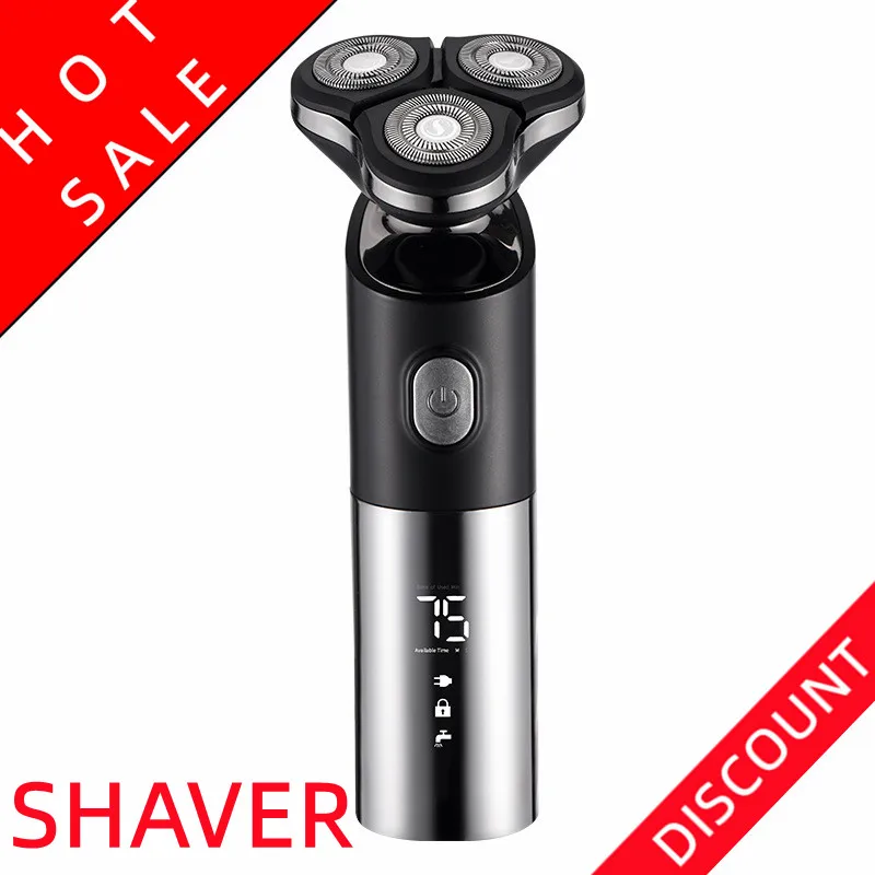 Multi-function intelligent floating 3D electric shaver Body wash shaving knife Rechargeable male beard knife