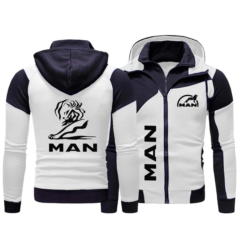 2024 New Men's MAN Truck Logo Fashion Double layered Double Zipper Jacket Outdoor Leisure Cycling Mountaineering Sports Jacket 2