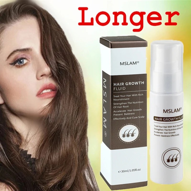 

100% Natural Extracts Liquid Hair Growth Serum Fast Thick for Hair Loss Damaged Hair Care Scalp Reconstruction Prevent 30ml