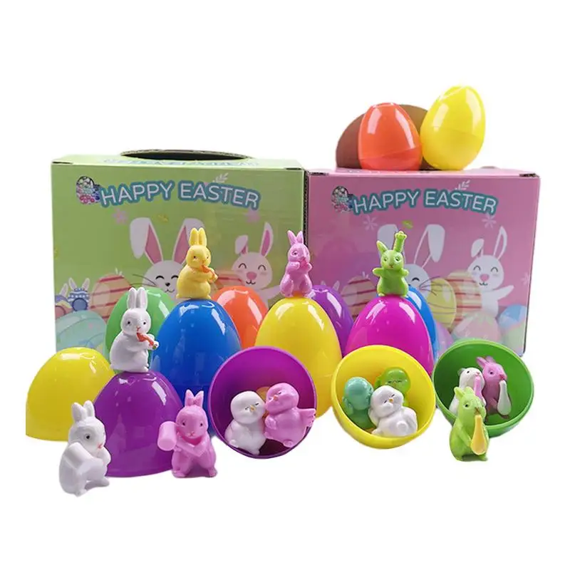 

Пасхальные яйца-сюрприз 12 шт. креативные яйца-сюрприз игрушки красочные пасхальные яйца многоразовые пасхальные яйца игрушка для охоты Изысканная Пасха