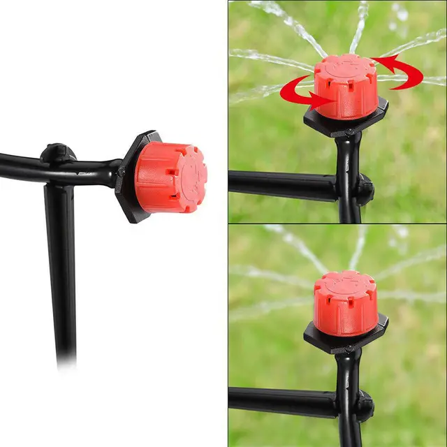 25 Méter Diy Drip Öntözőrendszer Automatikus Öntözési Rendszer Készlet Kert Kerti Tömlő Mikrocsepp -Öntözőkészletek Állítható Csepegtető - Image 3