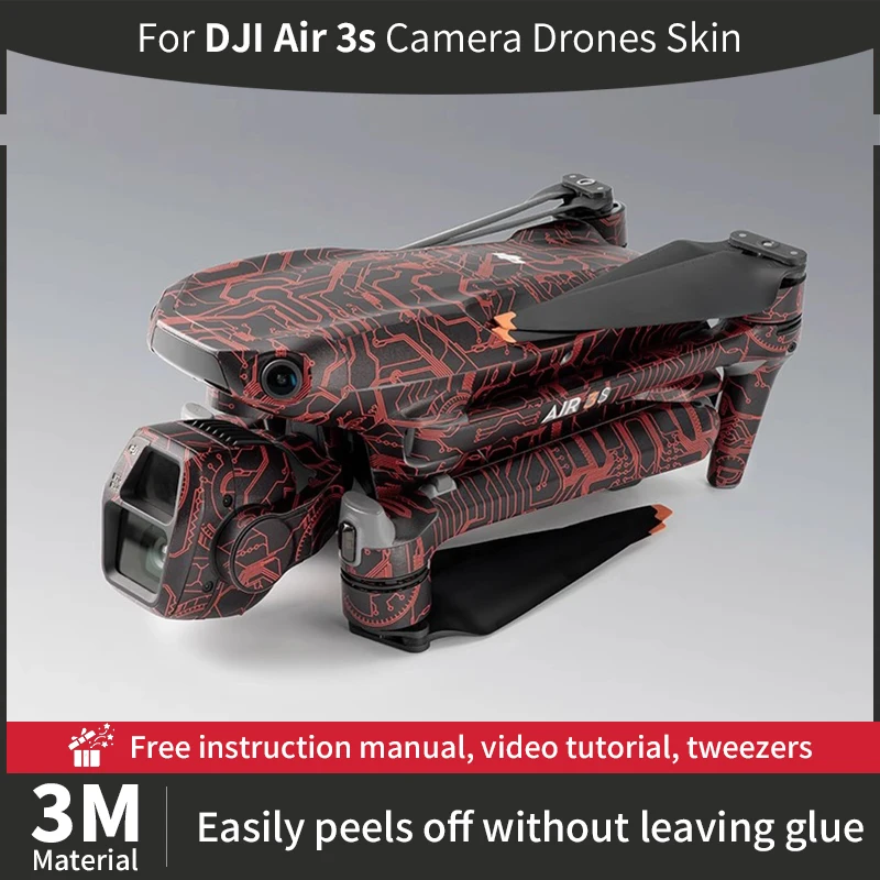 DJI drone accessories camera sticker For DJI air 3s SKin DJI Air 3s Camera Decorative Stickers Anti-scratch Camera protective film More Colors