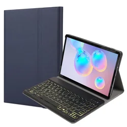 Enhanced Tablet Keyboard Case with 7 - Color Backlit Cover - Korean (Blue keycase backlt)