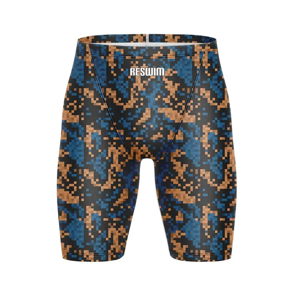 Summer Men's Swim Jammer Swimming Trunks Chlorine Resistant Swim Surf Pants GYM Endurance Athletic Training Beach Tights Shorts