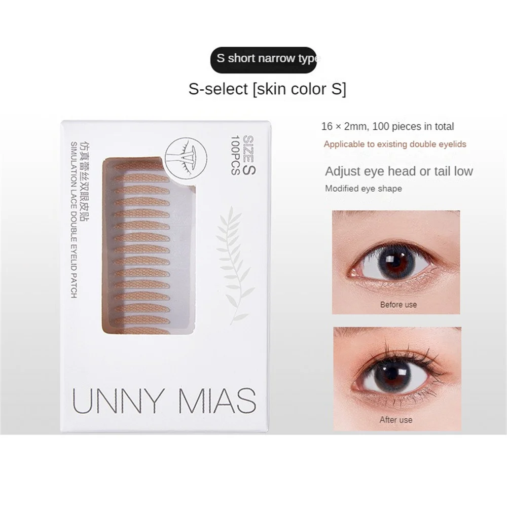 Double Eyelid Patch Invisible Eyelid Sticker Waterproof And Sweatproof For Big Eye Natural Special Lace Paste Makeup Tool Double Fold Eyelid Tape