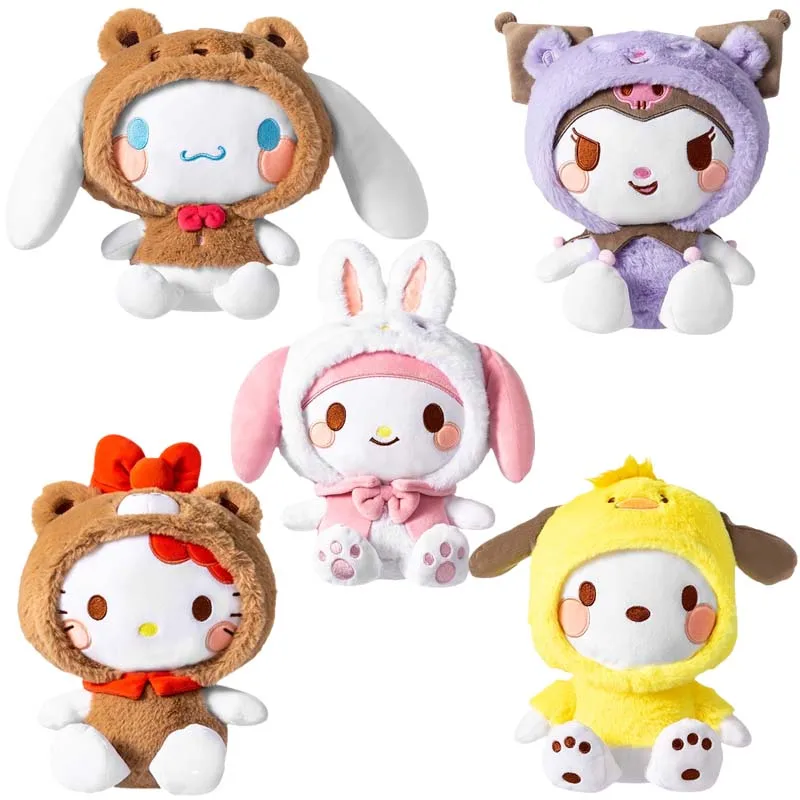 Sanrio Personagem Pelúcia Kuromi Minha Melodia Olá Kitty Pochacco  Cinnamoroll Doll Toy.c