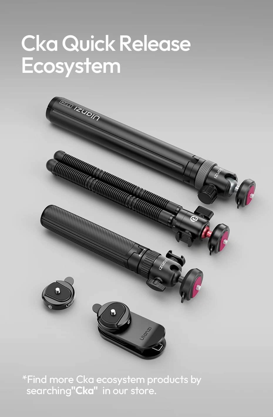  TT24 Cka Quick-Release Selfie Stick Automatic Pop-up Tripod Stand for Smartpho