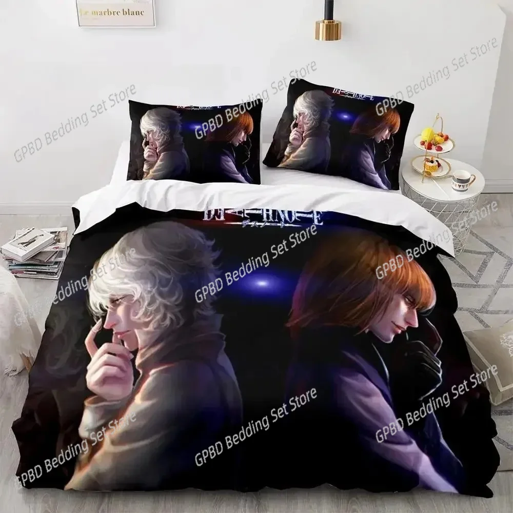 3D Print Anime Death Note Bedding Set Single Twin Full Queen King Size Bed Set Adult Kids Bedroom Duvet cover Sets Home Textiles 3