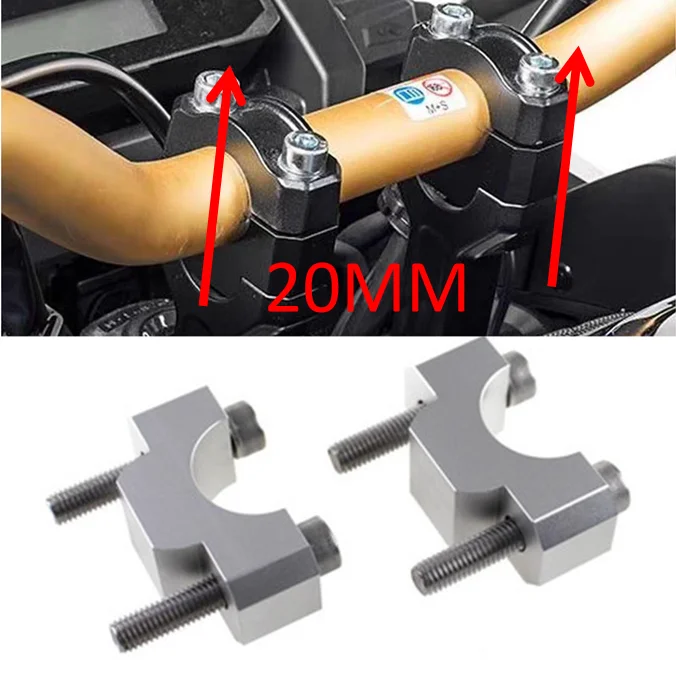 

Lift Handlebar Riser 20MM For HONDA CB650R F CBR650R CBR 650 Aluminum Handlebar Clamp Adapter elevator Motorcycle Accessories