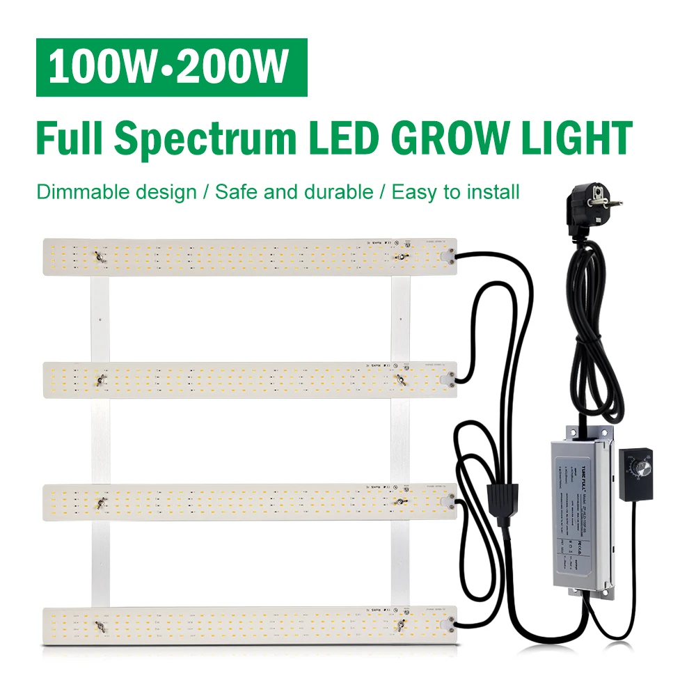 100W 200W Full Spectrum LED Grow Light AC100-277V LM281B For Plants Veg Flowers Greenhouses Plant Tent Growing Lamp led grow light grow light