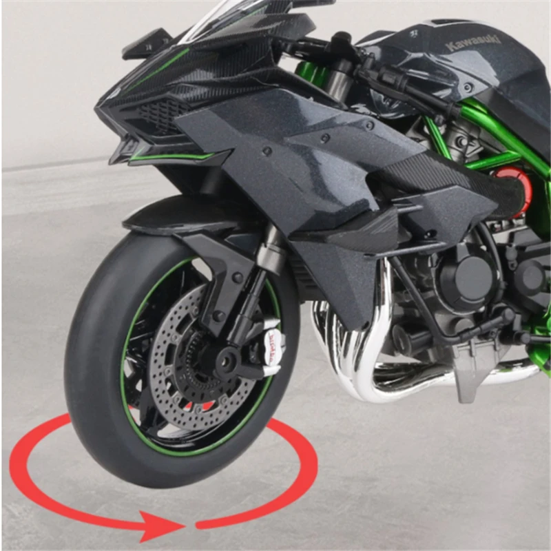 Large Size 1/9 KAWASAKI H2R Alloy Racing Motorcycle
