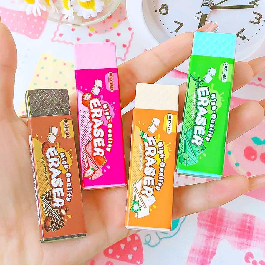 귀여운 문구류 개학 준비물 귀여운 물건 고무 어린이 지우개 쿠키 재미있는 지우개 예쁜 문구류