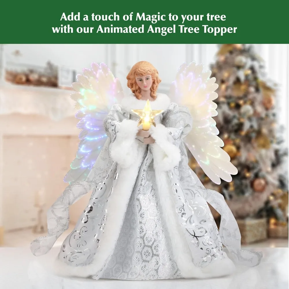 Fiber Optic Tree Topper Angel 2