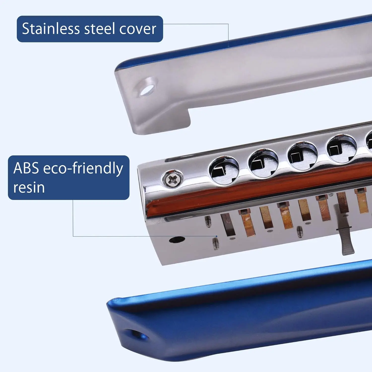 CONJURER Chromatic Harmonica 10 Hole 40 Tones Harmonica Key of C For Kids Adult Beginners chromatic harmonica kids harmonica