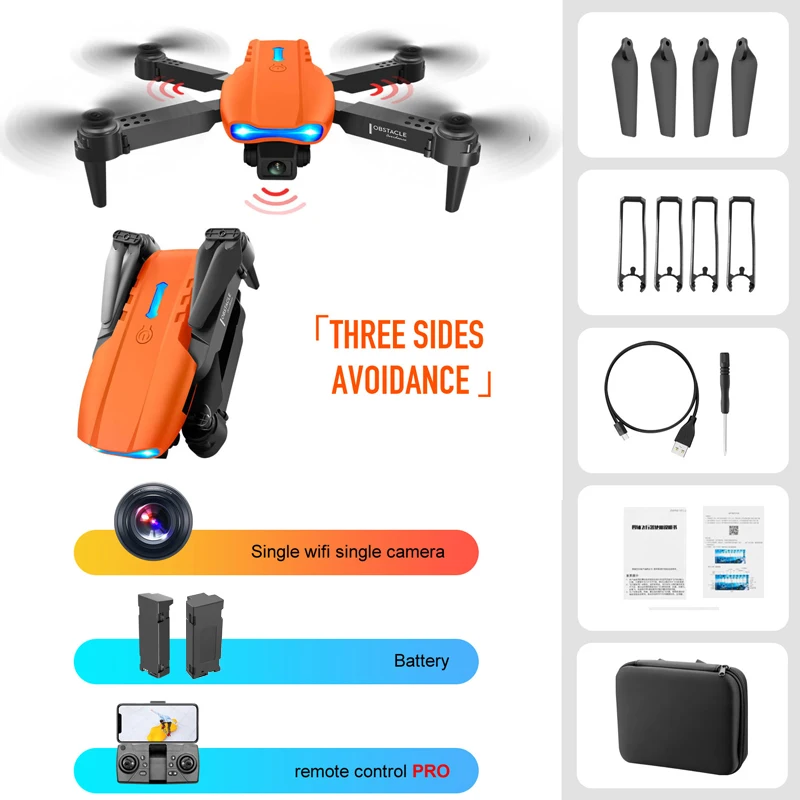 fly x5 explorers 4ch 2.4 g remote control quadcopter New E99 K3 PRO Rc Drone 4k Profesional HD Dual Camera Obstacle Avoidance WIFI FPV Foldable Quadcopter Adults Remote Control Toys orb remote control mini quadcopter RC Quadcopter