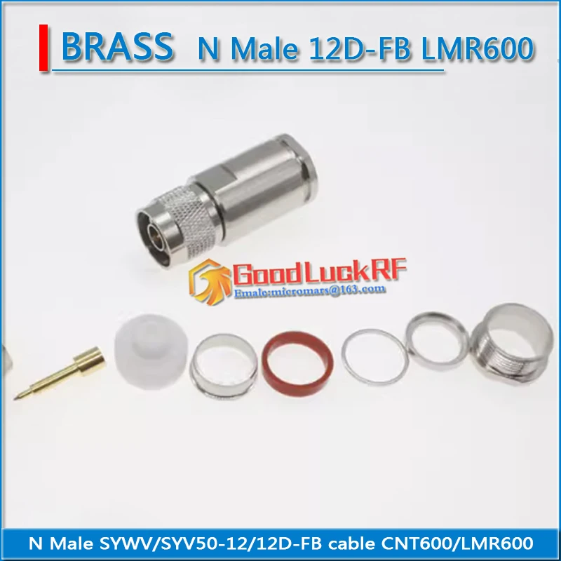Conector N Macho de Anillo Plegable para 7977A RF600 LMR600 CNT600 » Bigcom