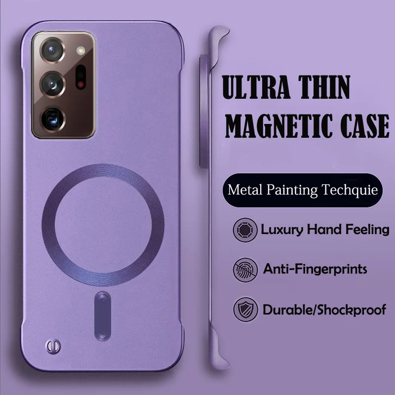 Luxury Magnetic Wireless Charging Phone Case - Premium Hard Protective Cover
