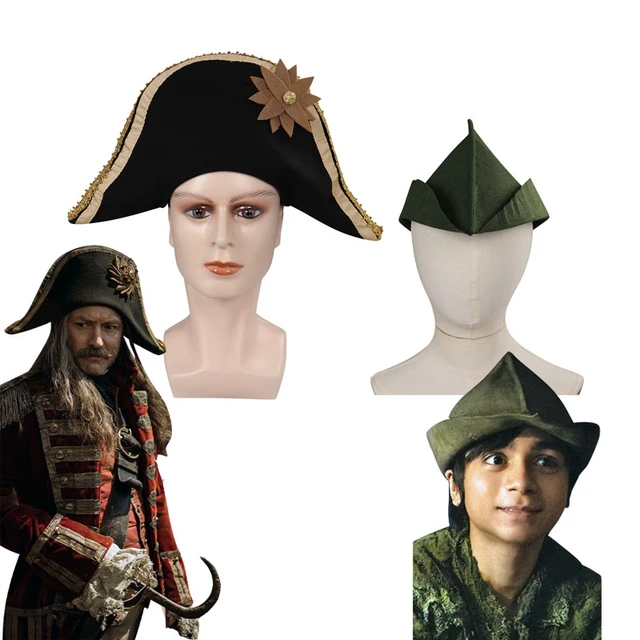 Peter Pan Wendy Captain Hook Cosplay Pirate Hat Cap Halloween Carnival  Party Disguise Costume Accessories Prop For Adult Kids - AliExpress