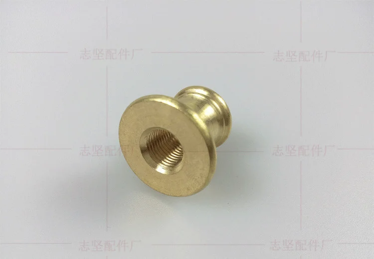 Description Picture 5 of itembrass M10 inner tooth connector nut  threaded tube  trumpet-shaped connector adapter   lighting hardware accessories