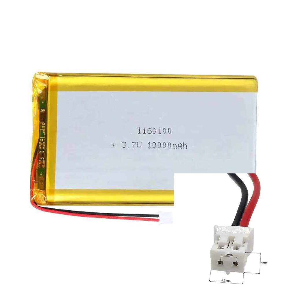 

Rechargeable 3.7V 10000Mah 1260100 Lithium Polymer Ion Battery For MP3 LAPTOP CAMERA POWER BANK DVD SMART WATCH GPS