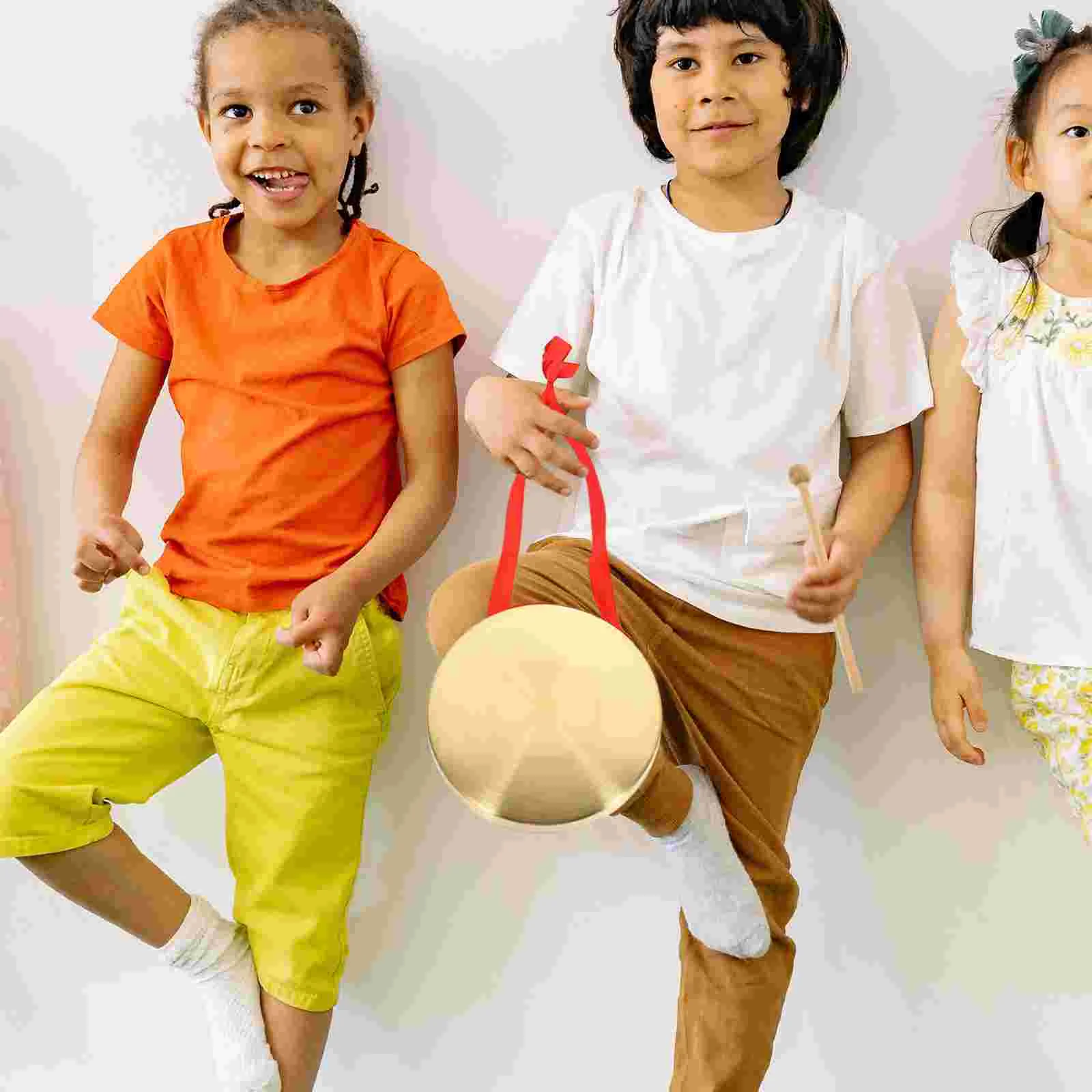 1 Set Practical Hand Gong Gong Percussion Instrument for School Festival Party chinese gong instrument