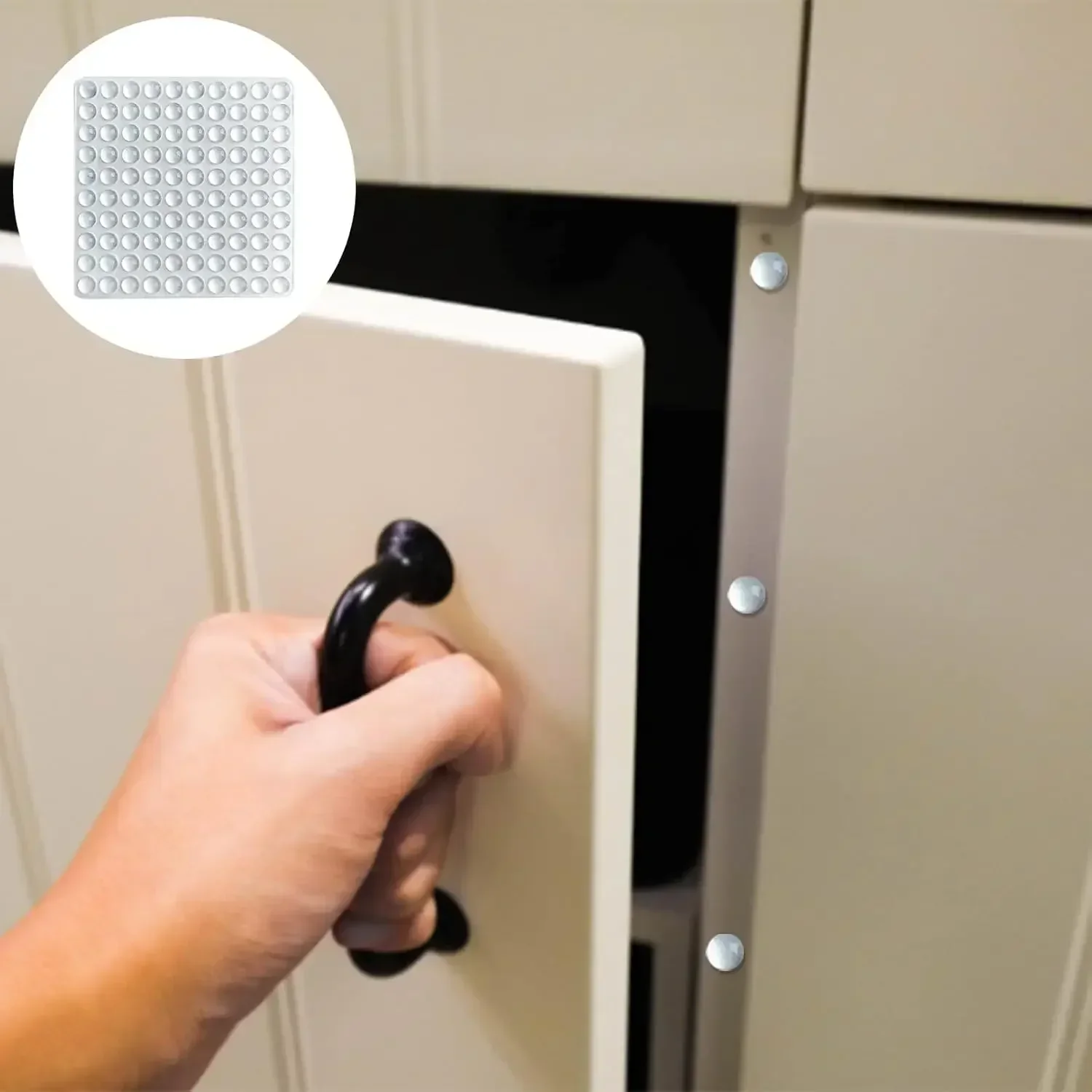 500/100pcs Self-Adhesive Clear Door Stop Rubber Damper er Cabinet Bumpers Silicone Furniture Dots Cushion Protective Pads