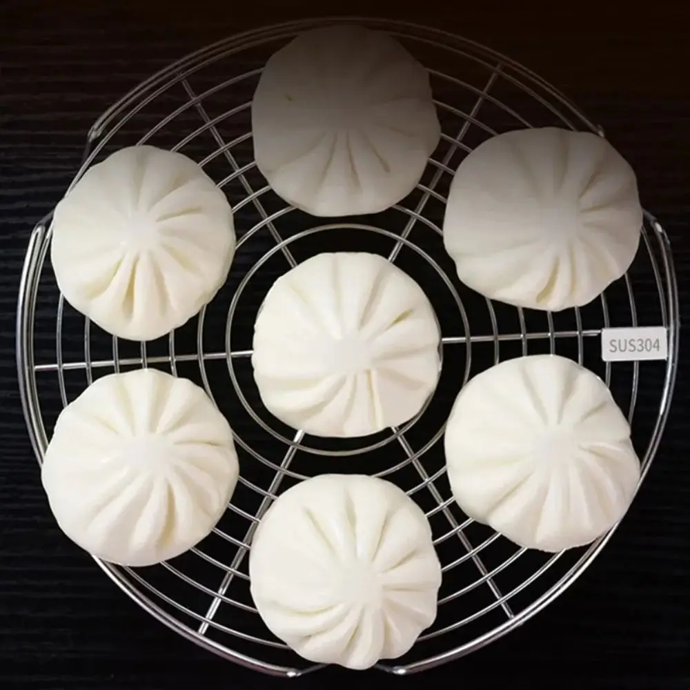 Description Picture 5 of item304 Stainless Steel Steamer Rack Multifunction Pot Steaming Tray Dumplings Eggs Grill Stand Kitchen Tableware Cooking Utensils