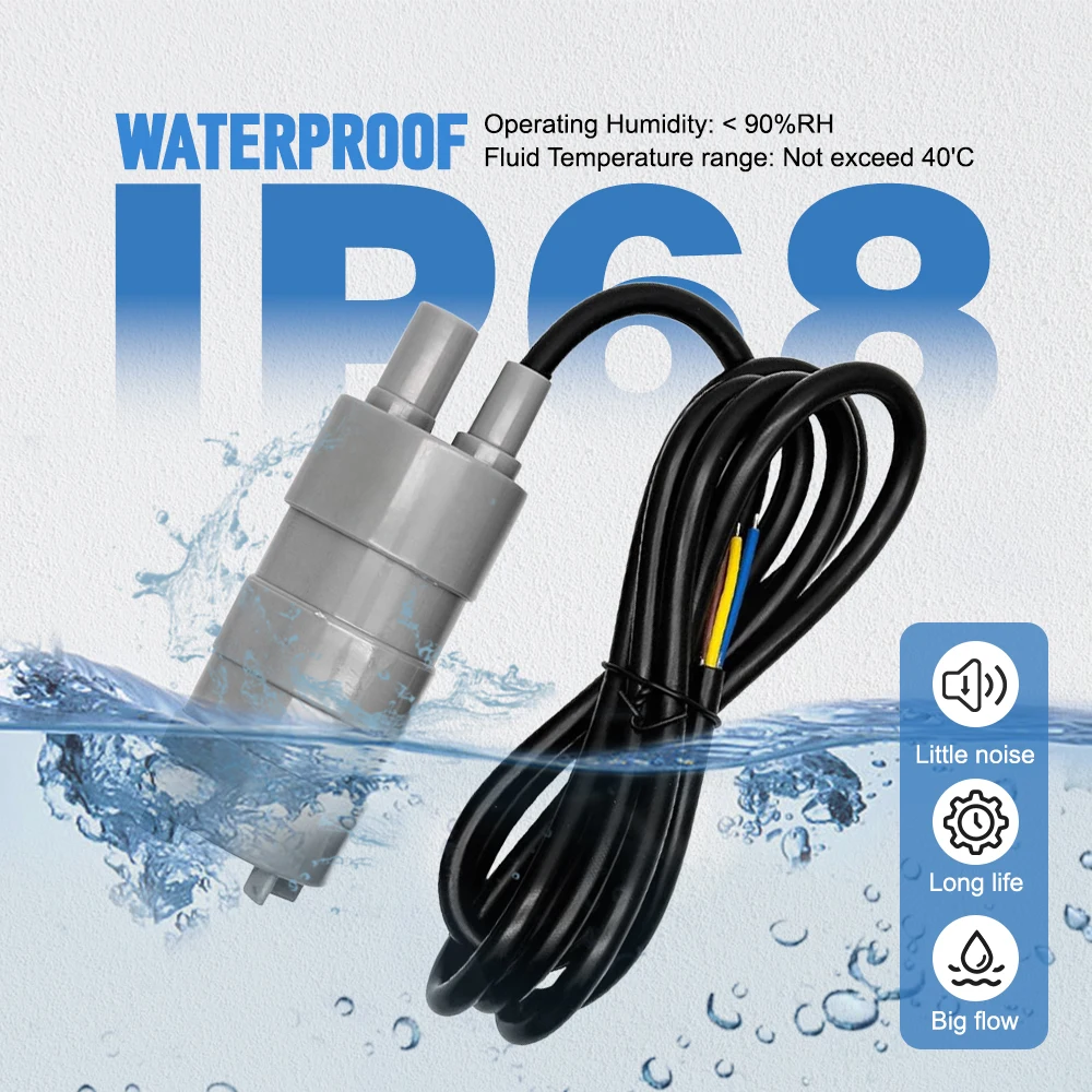High Flow Submersible Water Pump Replacement Pump for Thetford Toilets C200 C200CW C2 C400 RV Spare Parts