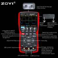 ZOYI ZT703S 3in1 Digital Multimeter 50MHz Bandwidth 280MS Rate PC Waveform Data Storage Dual Oscilloscope Signal Generator 2