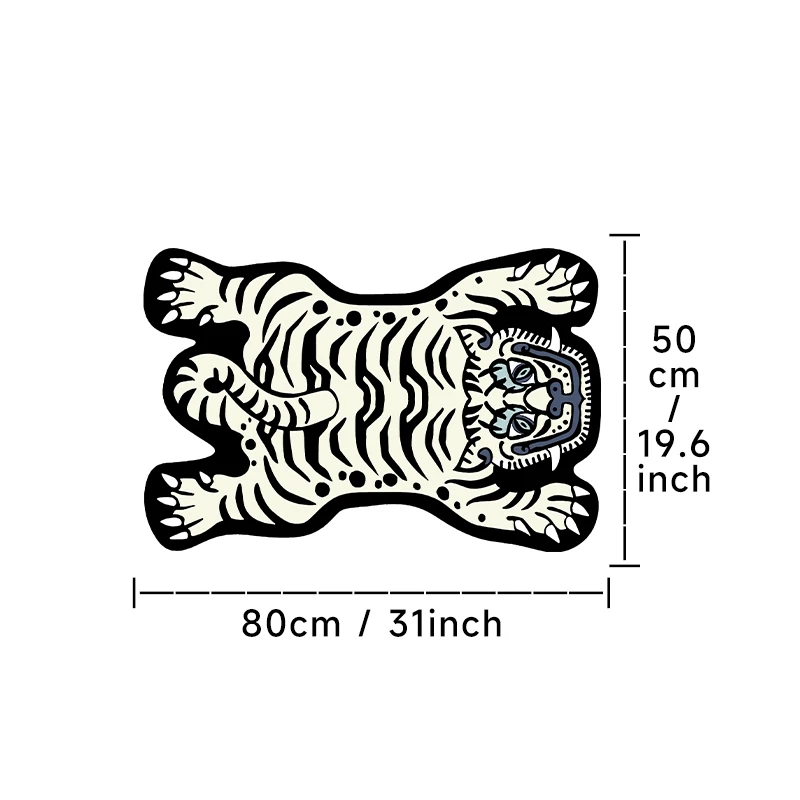 Tiger Rug Bedroom Living Room Area Floor Mat