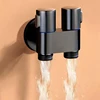 Mini Multi-Function Faucet Brass 1 Into 2 Out Dual Control Washing Machine Chrome Tap For Washing Machine And Toilet 5