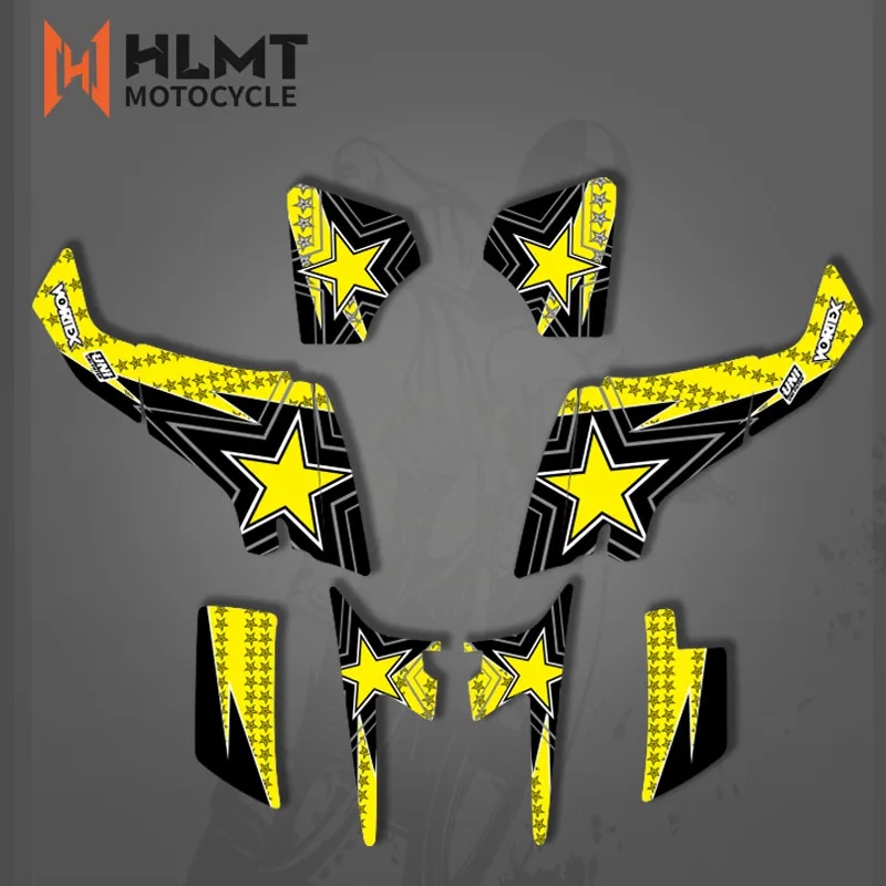 HLMT LTZ400 Kit Stiker Dekor Grafis untuk Suzuki LTZ 400 2003 2004 2005 2006 2007 2008