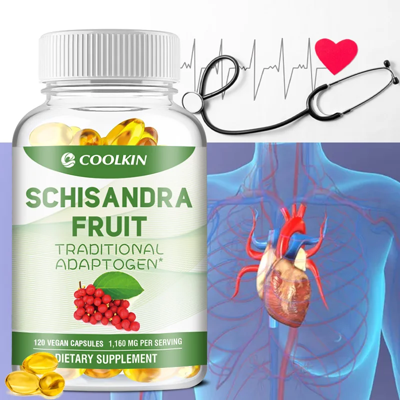 Organic Schizandra Capsules Promote Cardiovascular Health Dietary Capsules digestive capsules