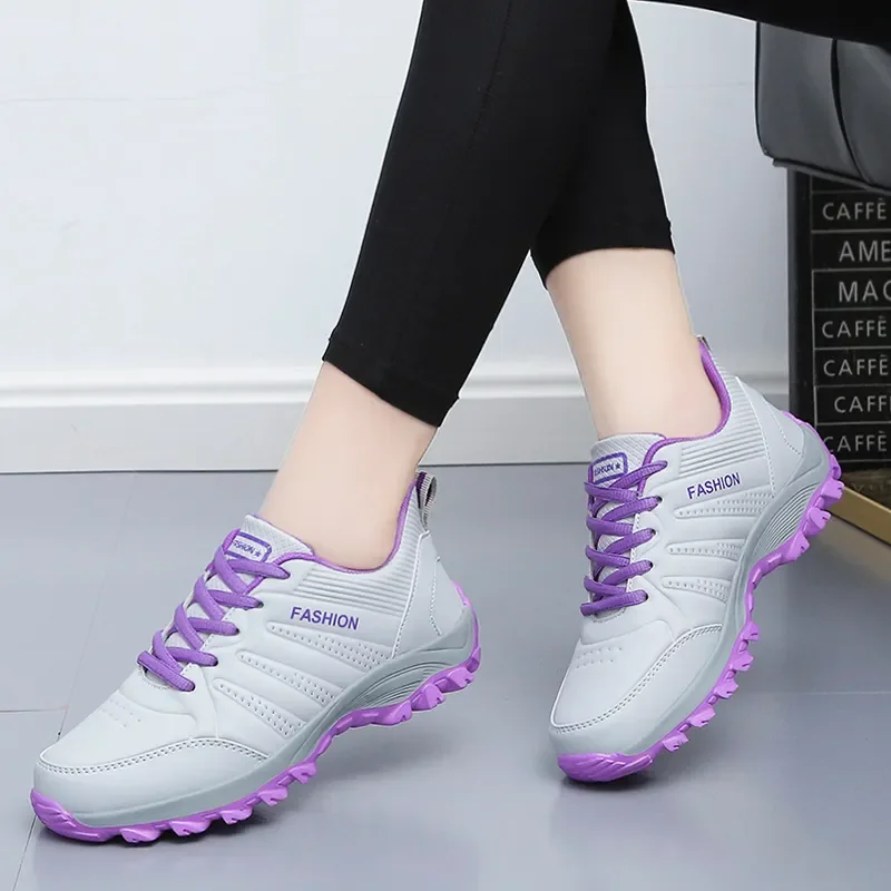 

Fashion Woman Vulcanize Shoes Platform Casual Sneakers Women Shoes Flats PU Breathable walking Shoes Chunky Summer zapatos mujer