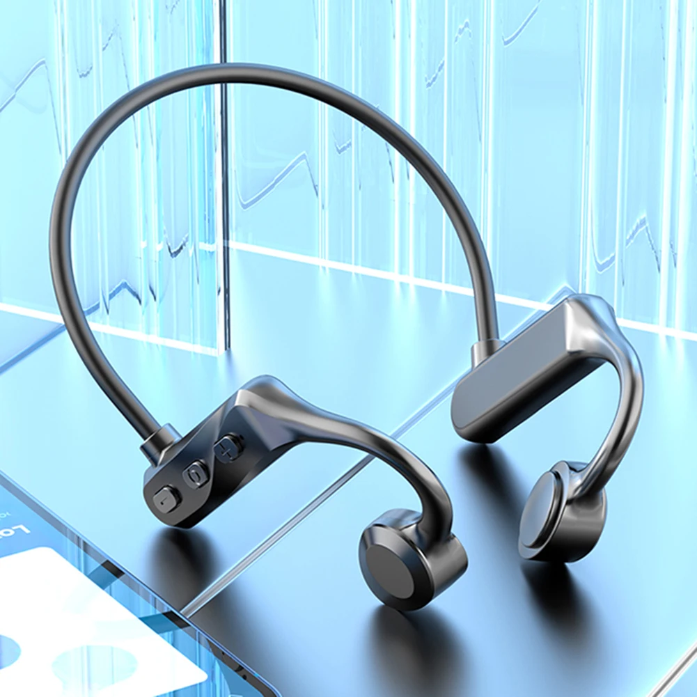 Bone Conduction Headphones Handfree Ear Hook Earphones Lightweight Bluetooth-Compatible Comfortable To Wear Sport Earphones
