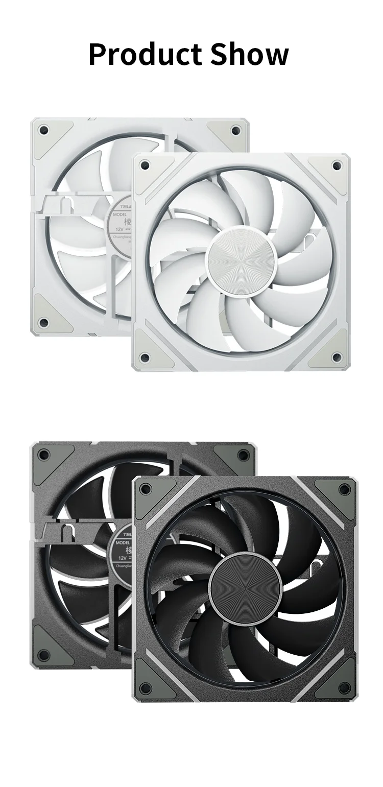 Prism S1 Chassis Fan 120MM ARGB 5V 3Pin PWM PC Cooling Fan Cooler for PC Case 80