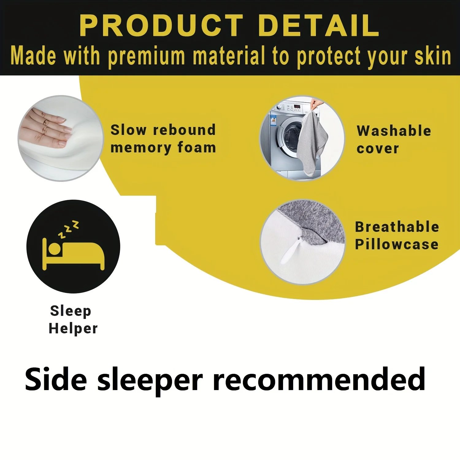 Orthopedic Memory Foam Leg & Knee Support Pillow