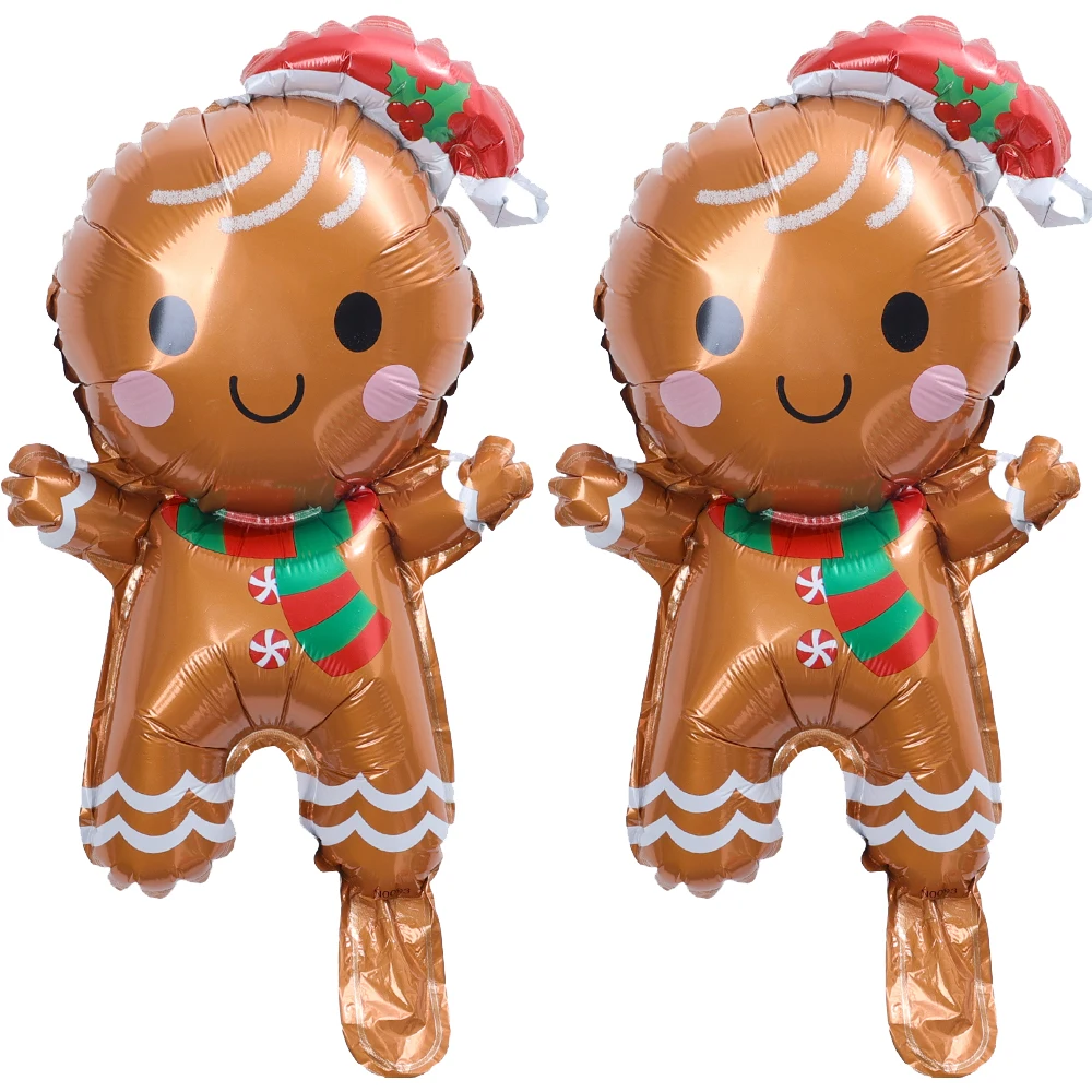 thumbnail image 1 of 20-1 piezas de palo de globo de Navidad para pastel de hombre de jengibre, árbol de Navidad, forma de Papá Noel, decoración para fiestas en el hogar, suministros de globos, 1 of 5