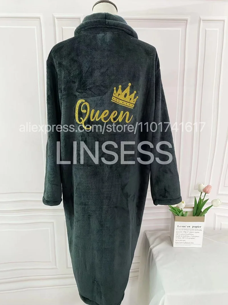 Honeymoon Robes Couples Spa Robes Gift Bride And Groom Gift Mr Mrs Bathrobes Flannel Anniversary King Queen Bathrobes women dress,women sleepwear,bride robes